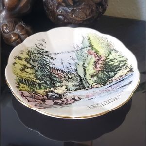 Capilano Suspension Bridge Vancouver Canada souvenir plate saucer Kent